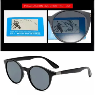 Óculos de Sol Redondo Masculino Espanha em Acetato - Proteção UV/400 - Marrom