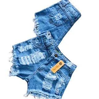Promoção: Jeans Feminino Cintura Alta Destroyed - LEVANTA BUM BUM - marmorizinho