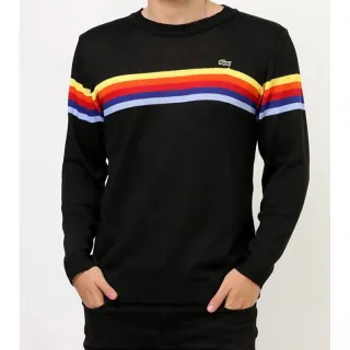 Promoção Suéter Masculino Blusa ARCO-ÍRIS - Oferta - Preto