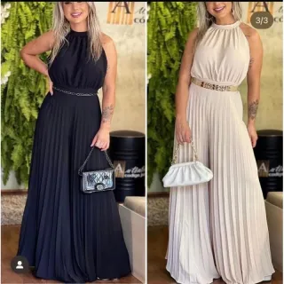 Duna macacão plissado feminino - Rosa