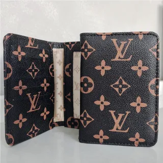 Porta Cartões Pequena para Cartões e Documentos - Cores Variadas - CAFE