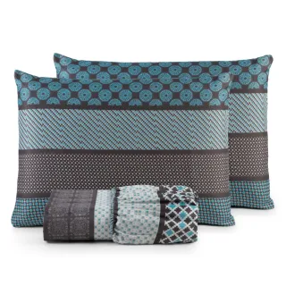 Lençol Casal Box Padrão Jogo 3pçs Toque Aveludado 200 Fios - Oliva Floreal