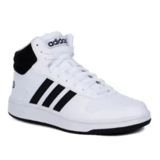 Tênis Clássico AD NEO HOOPS 3.0 Fashion: Confortável e Versátil - BRANCO/PRETO