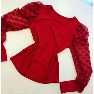 Moda Gringa: Blusa Manga Longa Princesa Bufante Malha Canelada - Verde Militar