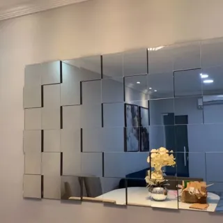 Painel Decorativo Sala de Jantar Liverpool Montável 3D - 18 unidades - Único