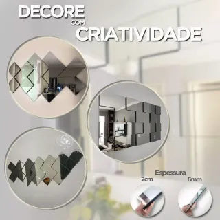 Painel Decorativo Sala de Jantar Liverpool Montável 3D - 18 unidades - Único