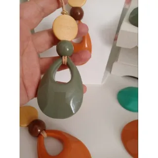 Escolha vários modelos de maxi colar feminino - Preto amêndoa