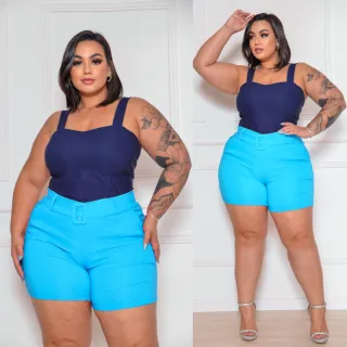 Verão Alfaitaria Plus Size: Cinto Fivela Forrada que Modela o Corpo - Pink