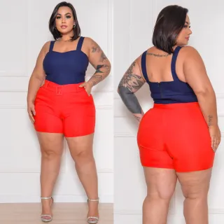 Verão Alfaitaria Plus Size: Cinto Fivela Forrada que Modela o Corpo - Pink
