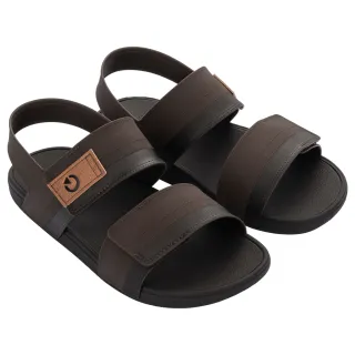 Super Confortável Sandália Masculina Papete Cartago Dakar - MARROM/MARROM/CASTOR