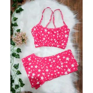 Conjunto Fitness Feminino Veste 36/42 Top + Short Academia Sem Bojo - CJ17