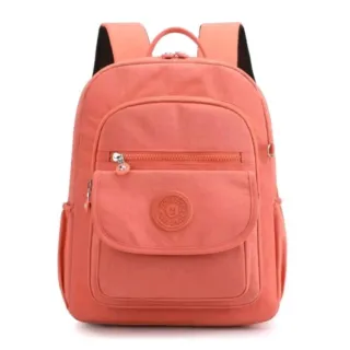 Média mochila feminina casual impermeável em nylon - Preta 102703