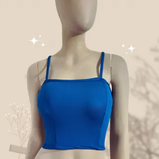 Promoção Blusa Feminina Croped Suplex Reto com Bojo Confortável - Preto/Caramelo/Listrado