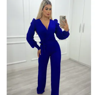 Calça Pantalona Manga Longa Princesa - MACACÃO LARISSA - FUSCIA