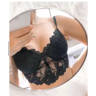 Rendado Lorena Cropped - Moda Feminina - Preto