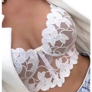 Rendado Lorena Cropped - Moda Feminina - Preto