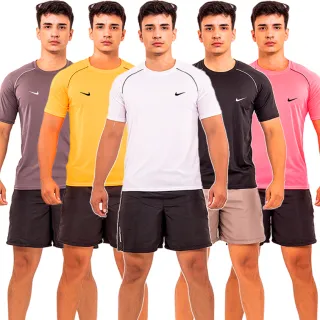 Kit Treino Masculino para Academia - Camisetas Dry Fit - KIT -4 CAMISA