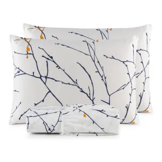 Lençol Casal Jogo de Cama Micropercal 200 Fios - 03 Peças - ROSA RETRÔ