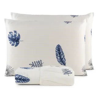 Lençol Casal Jogo de Cama Micropercal 200 Fios - 03 Peças - ROSA RETRÔ