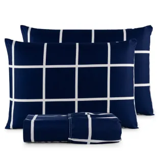 Lençol Casal Jogo de Cama Micropercal 200 Fios - 03 Peças - ROSA RETRÔ