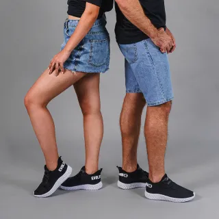 Neymar Tênis Esportivo Feminino Masculino Confortável Resistente Sola 4D - Black