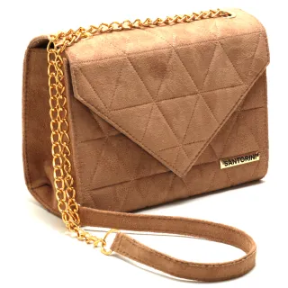 Oferta! Bolsa Feminina Envelope Baú com Alça de Corrente - ENV-PRETO-