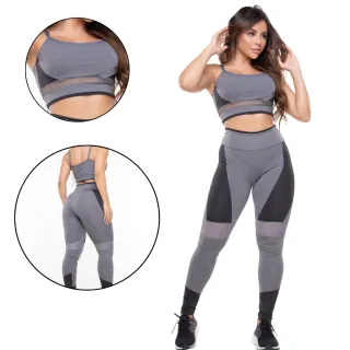 Roupa Fitness Conjunto Top e Calça Legging Feminina