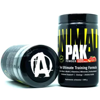 Universal Nutrition Animal Pak Powder 300g - Suplementação completa - Melância e Morango
