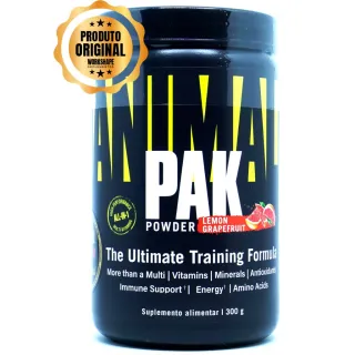 Universal Nutrition Animal Pak Powder 300g - Suplementação completa - Melância e Morango