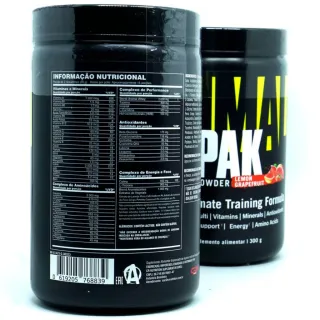 Universal Nutrition Animal Pak Powder 300g - Suplementação completa - Melância e Morango