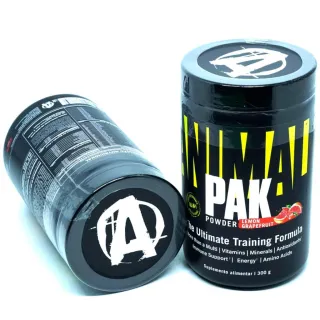 Universal Nutrition Animal Pak Powder 300g - Suplementação completa - Melância e Morango
