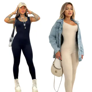 Tendência 2023: Macacão Feminino Kim Regata Estilo - Raryel - Branco