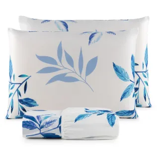 Lençol Queen Box Casal - 3 Peças Aveludadas 200 Fios Micropercal - Naturale Dourado