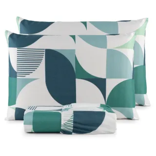 Lençol Queen Box Casal - 3 Peças Aveludadas 200 Fios Micropercal - Naturale Dourado