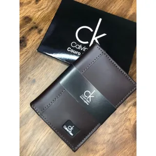 Carteira Masculina Varias Marcas Couro Legitimo RG-CNH - OKLY PRETA CARIMBO