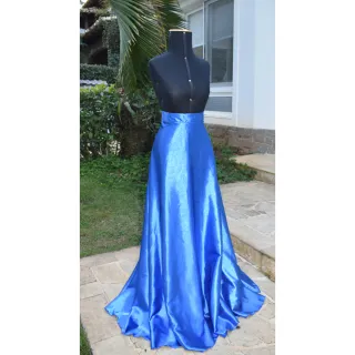 Moda Evangélica - Saia Longa de Festa para Madrinha de Casamento e Eventos em Geral - Vinho