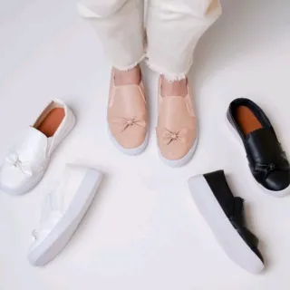 Sapatênis Slip On Feminino Nó Calce Fácil - iate preto