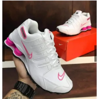 Promoção Tênis Nike Shox NZ 4 MOLAS Masculino - Calçado Esportivo e Academia - CINZA | VERDE AGUA