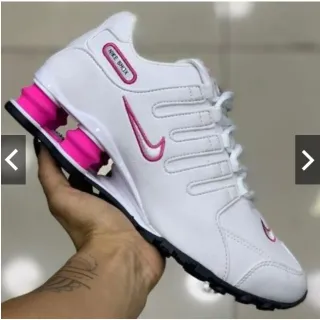 Promoção Tênis Nike Shox NZ 4 MOLAS Masculino - Calçado Esportivo e Academia - CINZA | VERDE AGUA