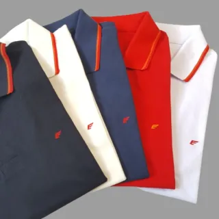 ELLUS Camisa Polo: Cores Variadas - Azul Marinho