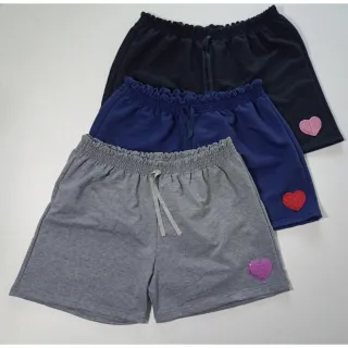Clochard Feminino Cintura Alta - Kit com 3 Shorts
