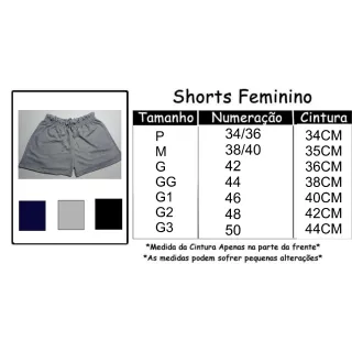 Clochard Feminino Cintura Alta - Kit com 3 Shorts - Mescla/Mescla/Mescla