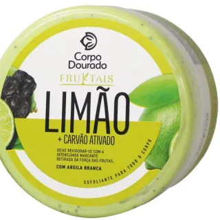 Corpo Dourado Esfoliante Facial e Corporal Fruktais - Morango pote 300g