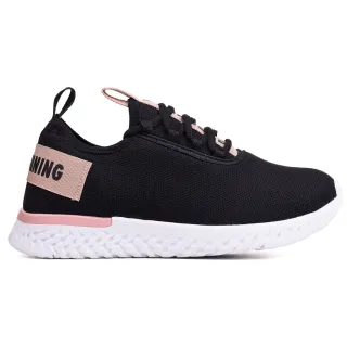 Promoção Tênis Esportivo Leve e Confortável Masculino Feminino - PRETO/PRETO