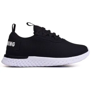 Promoção Tênis Esportivo Leve e Confortável Masculino Feminino - PRETO/PRETO