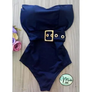 Maiô feminino preto suplex grosso - Raryel - Opção 5