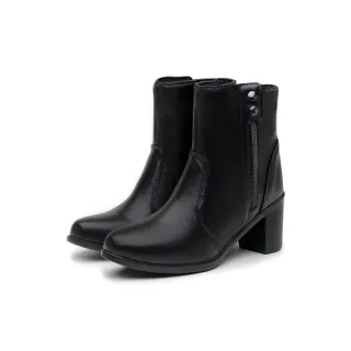 Feminino Bota Ziper Salto Medio Dona Beja Coturno - Marrom