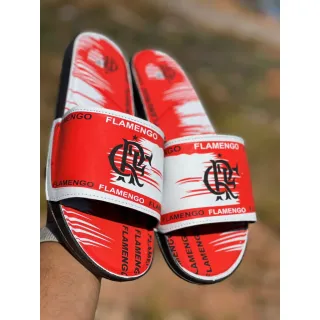 Pronta Entrega Chinelo Slide Flamengo Comfort Masculino Unisex - Preto