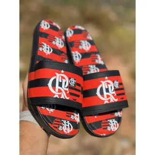 Pronta Entrega Chinelo Slide Flamengo Comfort Masculino Unisex - Preto