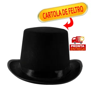Conjunto Fantasia Adulto Mágico Luva Varinha Capa Cartola 5pçs - Luvas Brancas